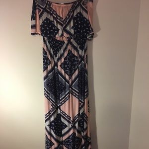 Strapless maxi dress